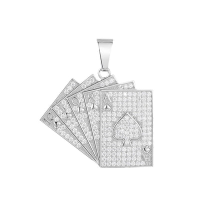 Royal Flush Moissanite Pendant